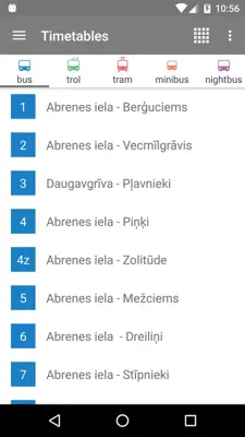 Riga Transport android App screenshot 11
