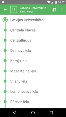 Riga Transport android App screenshot 12