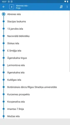 Riga Transport android App screenshot 8